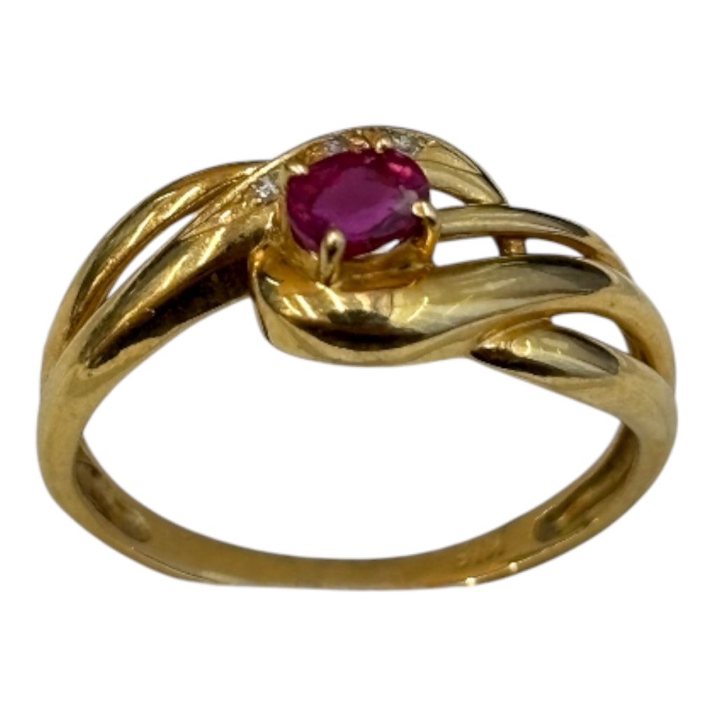 K18 18金 750 ルビー リング