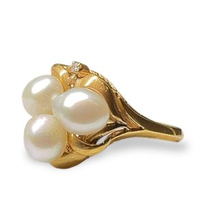 【K18  パールリング】貴金属・アクセサリー・指輪