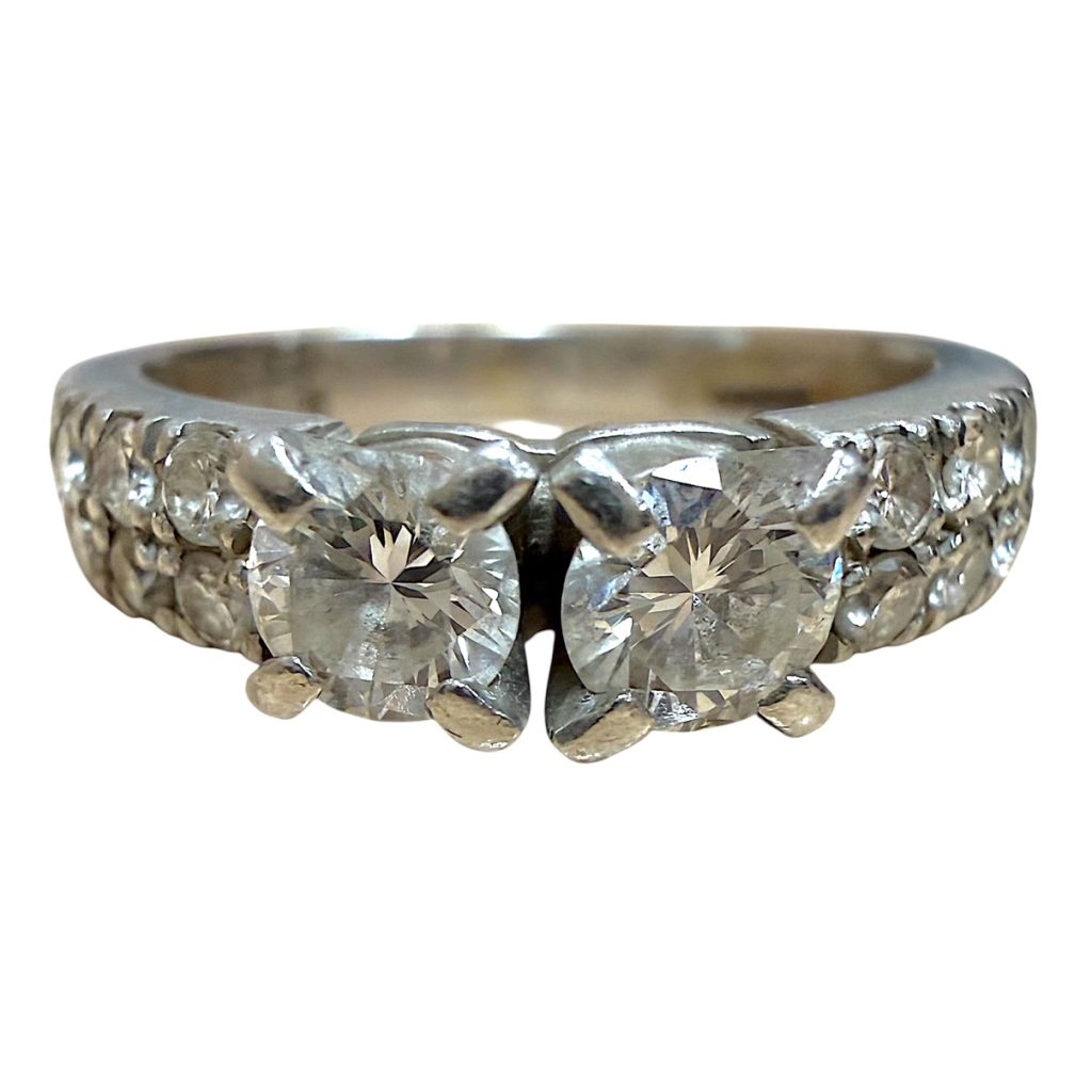 Pt900 プラチナ900 ダイヤモンド リング 東根市