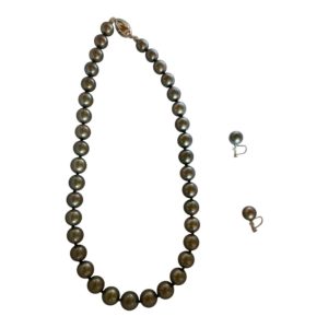 黒蝶真珠　ネックレス　イヤリング　買取り