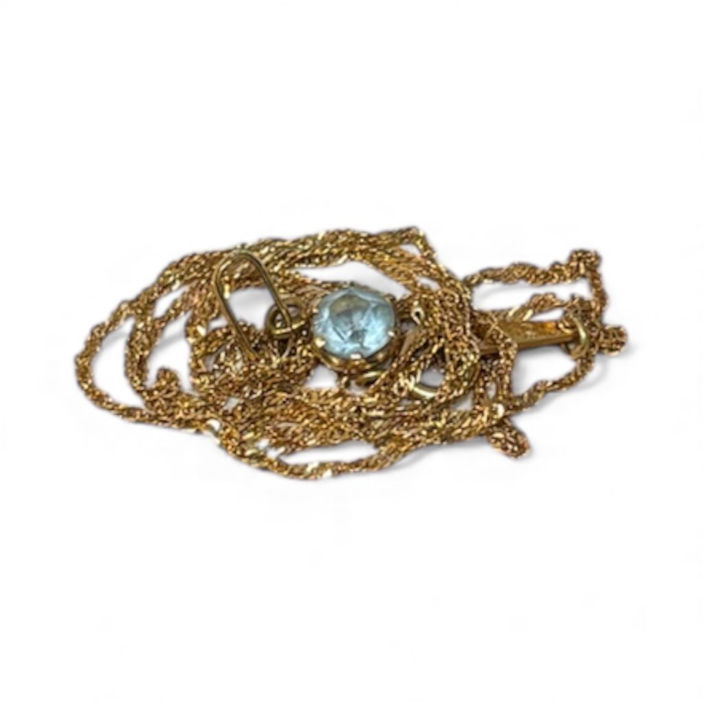 K18 ネックレス 石あり18金 アクセサリー