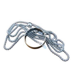 K18WG(18金ホワイトゴールド)　リング、ネックレス