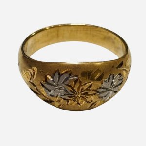 K18 18金  Pt900 プラチナ900 コンビリング