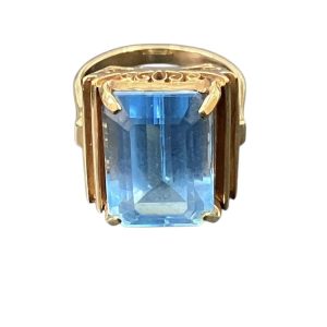 ブルートパーズ K18 18金 750 リング