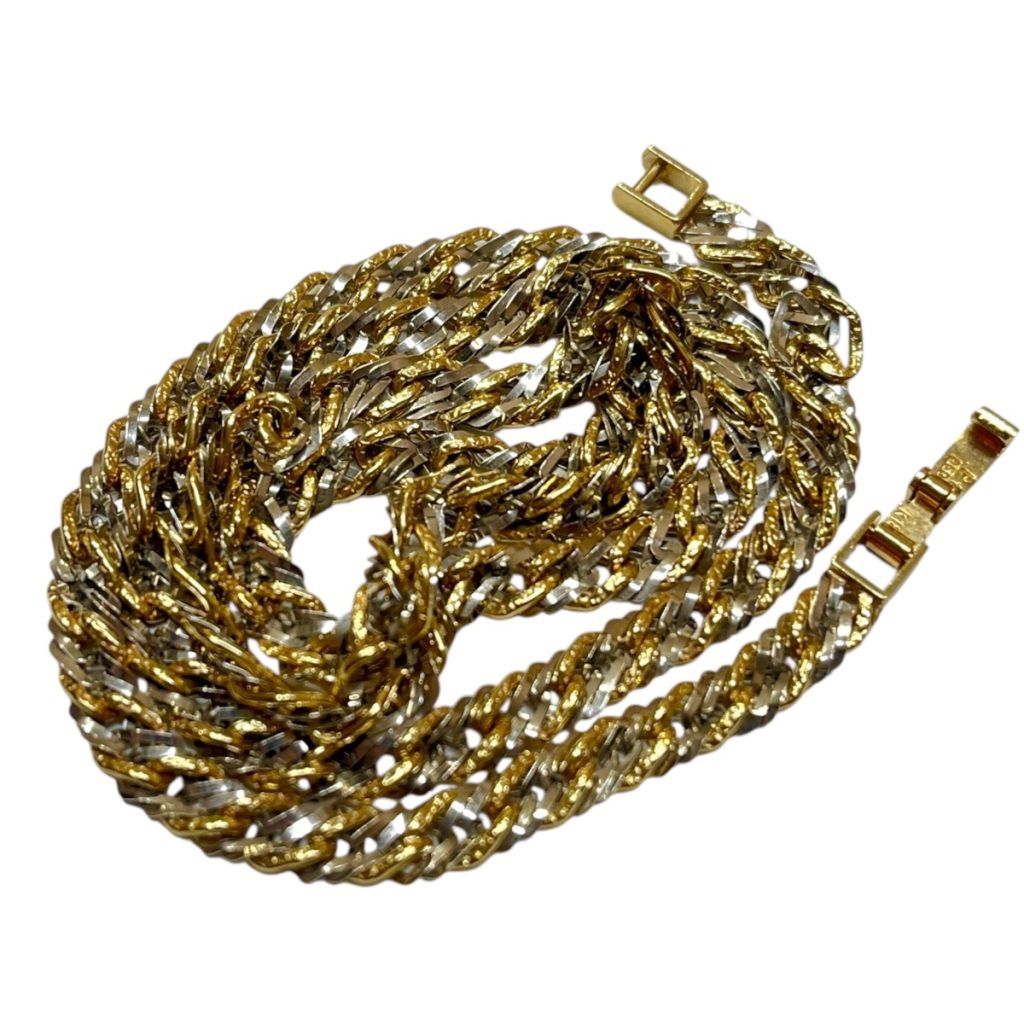 K18 × Pt900 ハーフネックレス