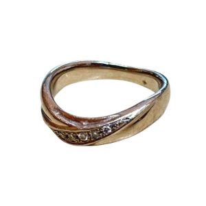 Pt900　プラチナ　リング　ダイヤモンド付き