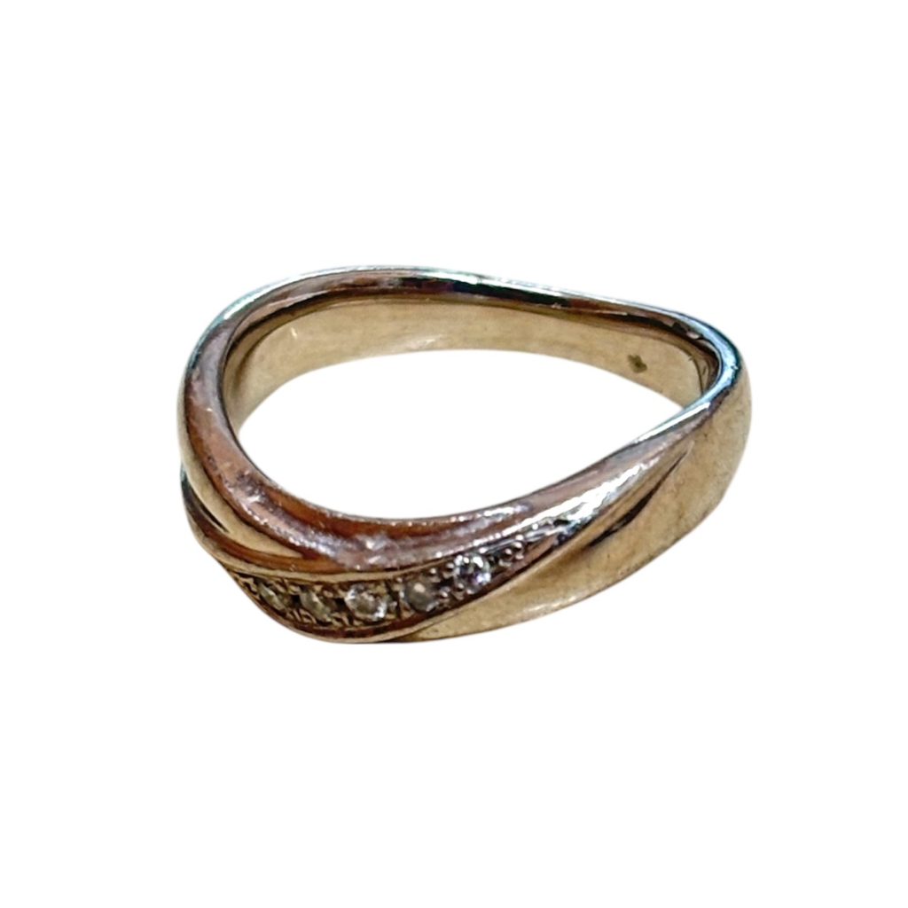 Pt900　プラチナ　リング　ダイヤモンド付き