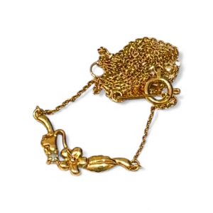 K18 ネックレス 石あり 18金 アクセサリー