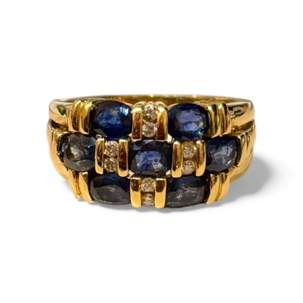 K18 リング 石あり 18金 アクセサリー