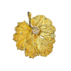 K18(18金) ダイヤ ブローチ