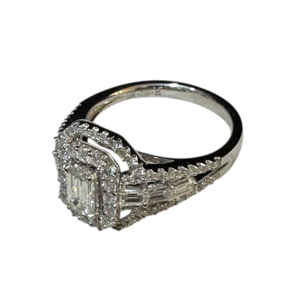 K18WG(18金ホワイトゴールド) ダイヤ リング