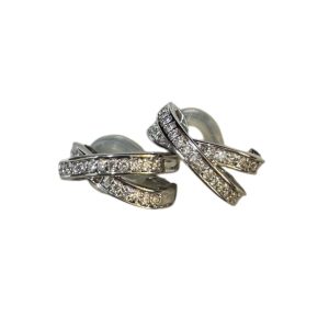 K18WG(18金ホワイトゴールド) ダイヤ イヤリング