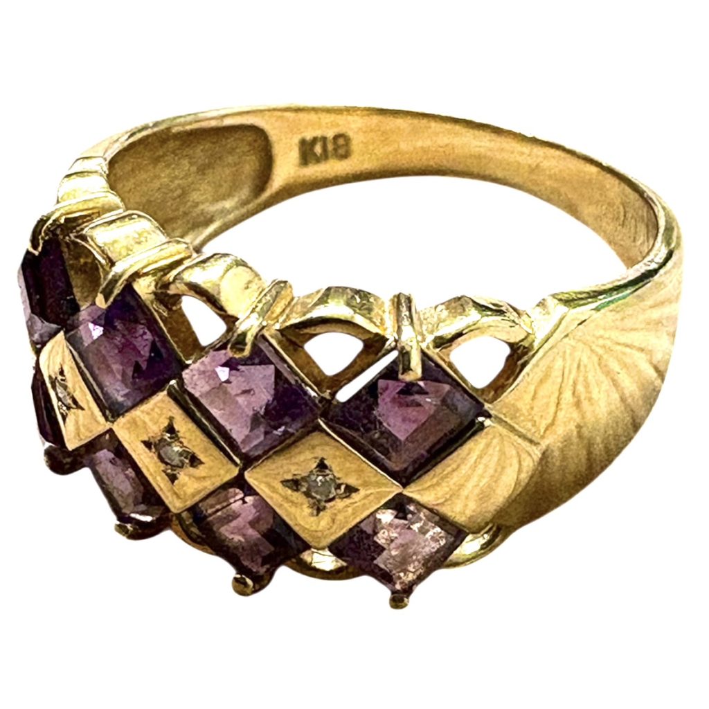 K18 アメジスト リング