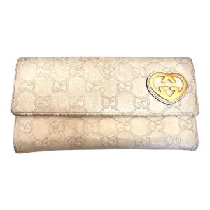 Gucci　ラブリーハート　シマレザー長財布　札幌市西区