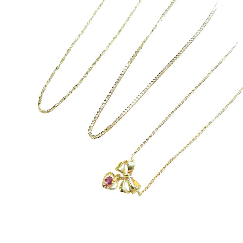 【K18(18金)/ネックレス　まとめ/貴金属・宝石・アクセサリー・メンズ・レディース】