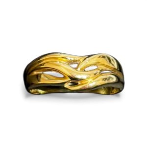 K18 リング 石なし 18金 アクセサリー