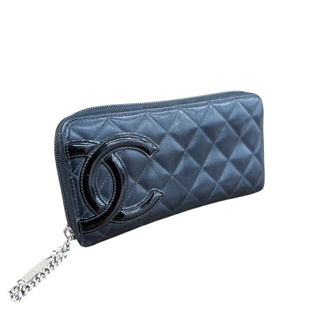 【CHANEL (シャネル)】カンボライン ラウンドジップ 長財布 A50078
