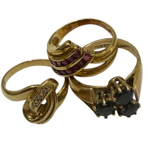 K18 18金 リング（石あり）｜買取実績【函館上磯店】