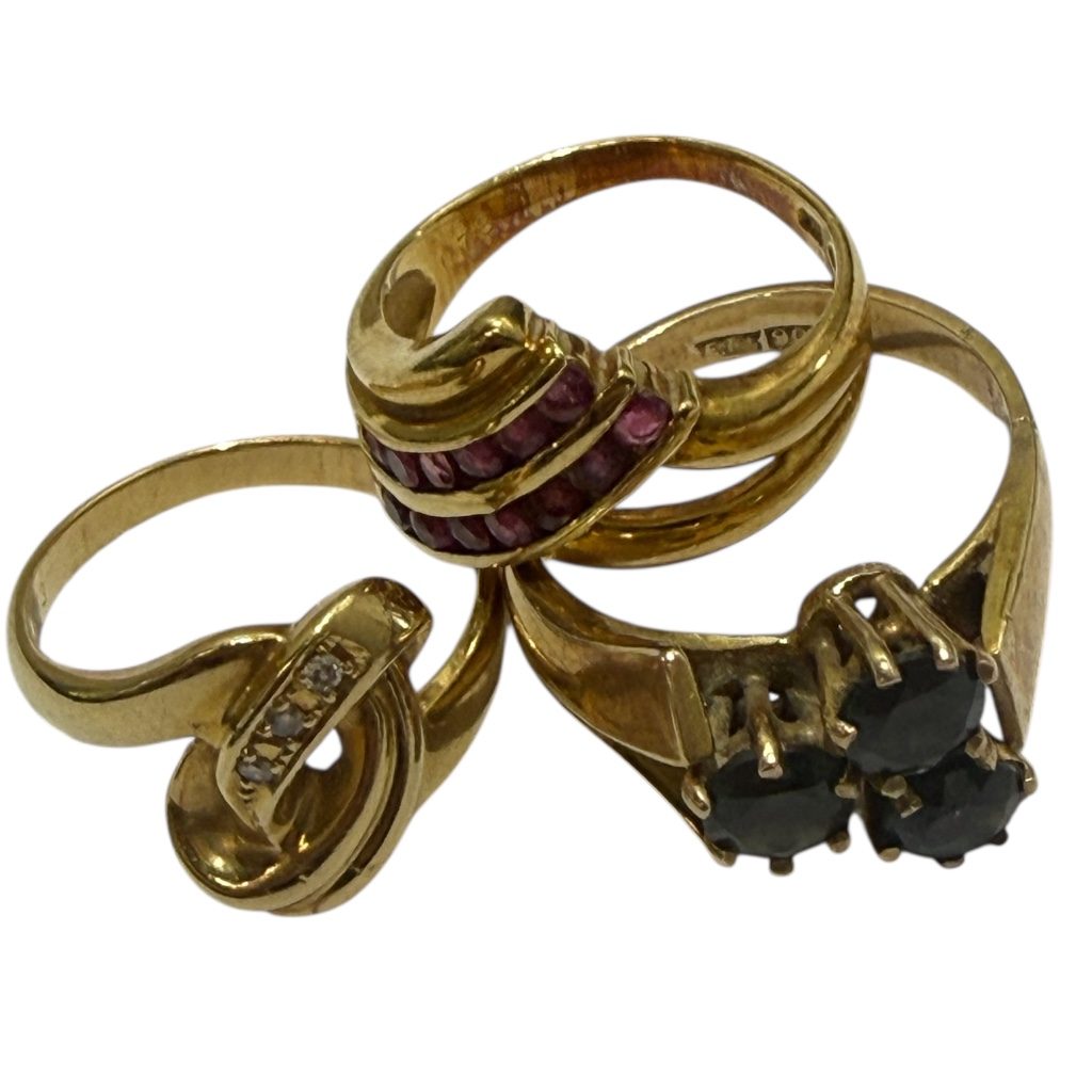 K18 18金 リング（石あり）｜買取実績【函館上磯店】