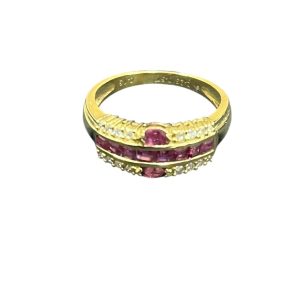 K18(18金)　石付　リング