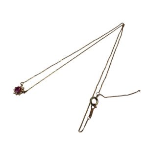 【K18 (18金)】ルビー ネックレス