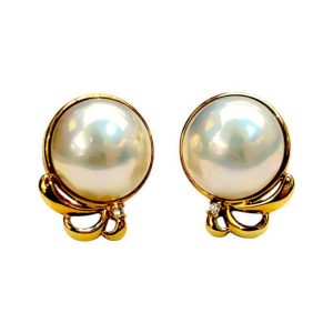 K18 パール イヤリング