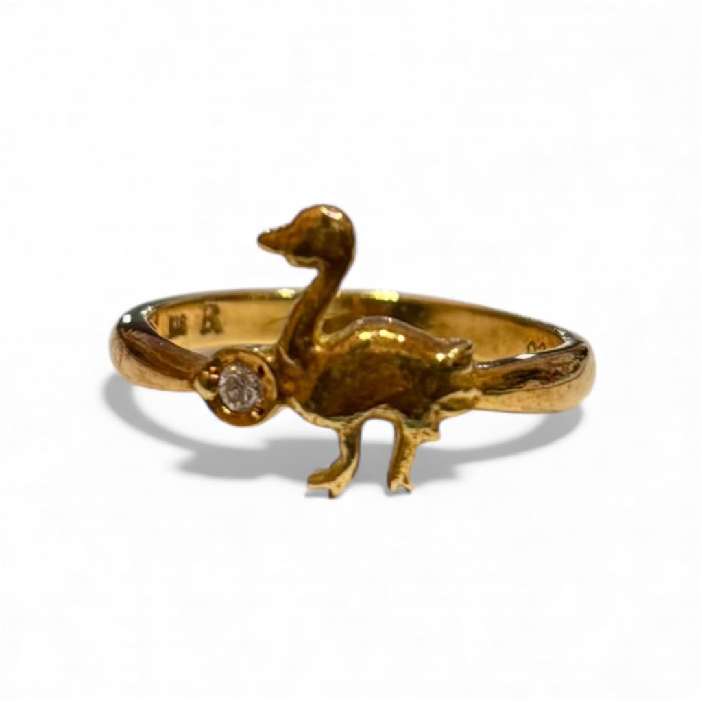 K18 リング 石あり 18金 アクセサリー