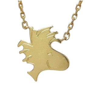 ウッドストックデザインネックレス　ファッションネックレス K18