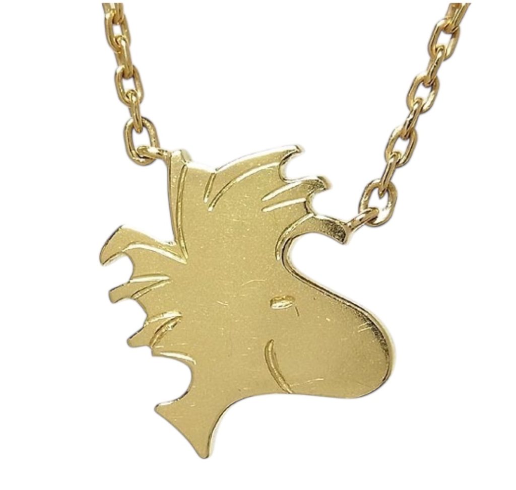 ウッドストックデザインネックレス　ファッションネックレス K18