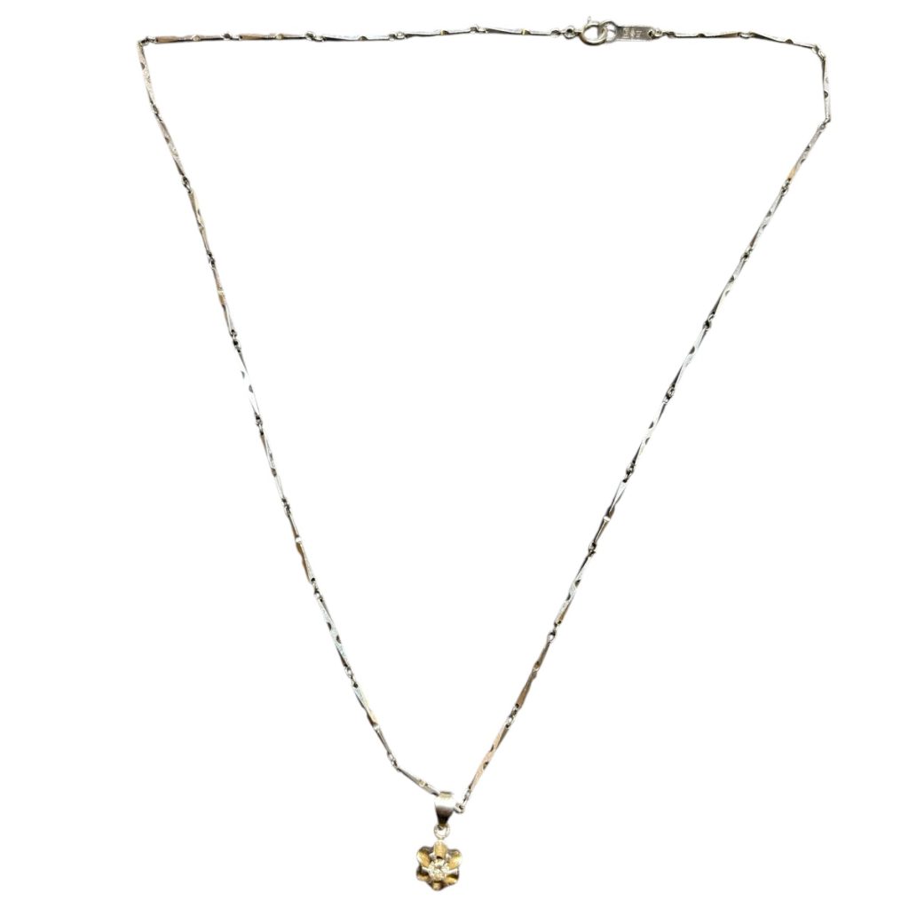 Pt850　ダイヤモンドネックレス