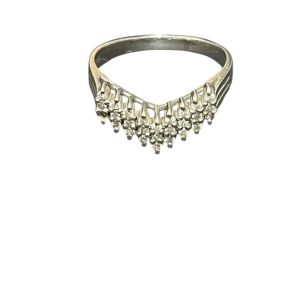 Pt900(プラチナ)　メレダイヤ　リング