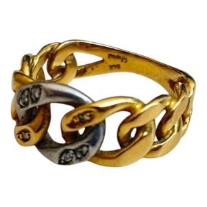 K18 × Pt900 コンビリング