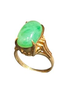 K18 翡翠 リング