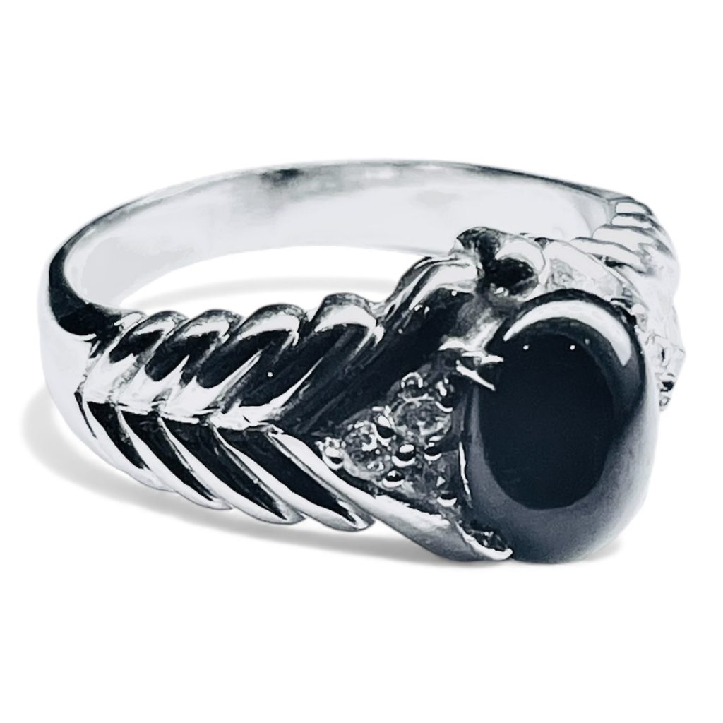 PT850 オニキス リング 【プラチナ850】