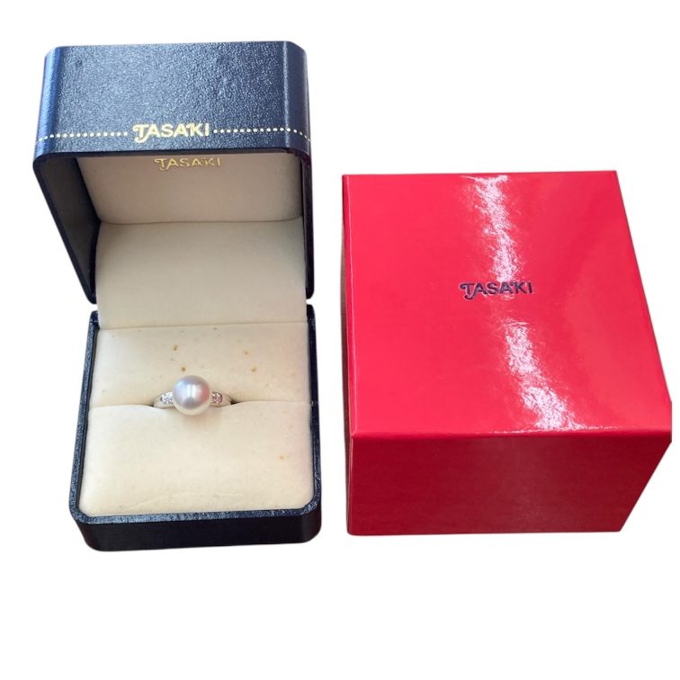 タサキ　パールリング　Pt900