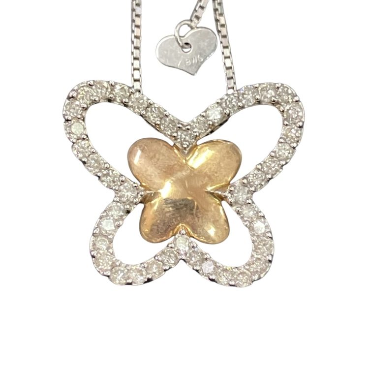 メレダイヤ K18 18金 750 デザインネックレス