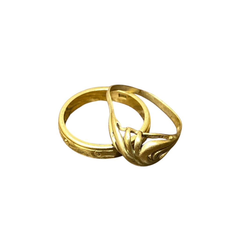 K18　750　石なし　リング　おまとめ　18金