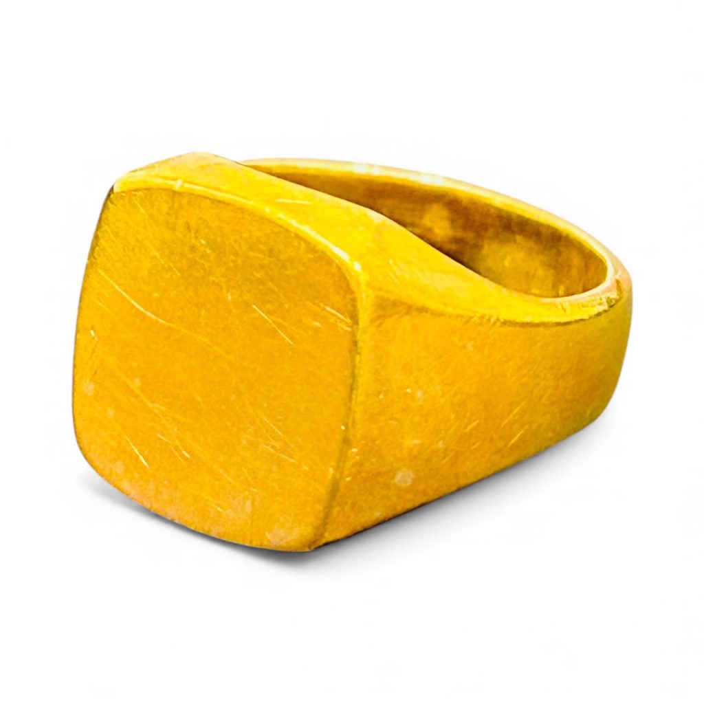 K18 18金 750 印台リング　札幌市 東区 元町