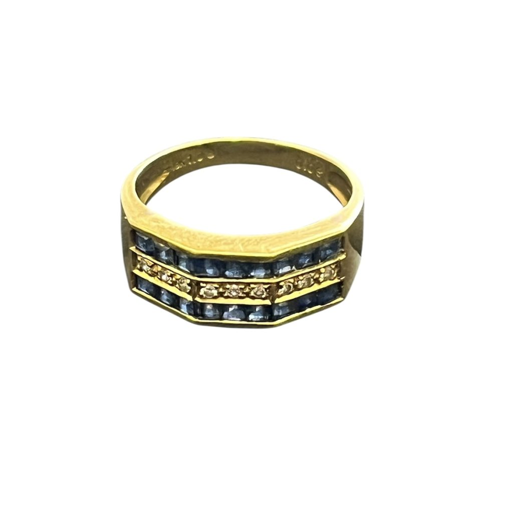 K18(18金)　石付　リング