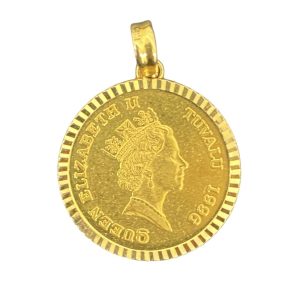 K24コイン／K18ペンダントトップ 2点セット