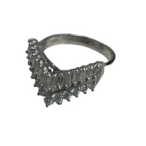 Pt900 メレダイヤリング　プラチナ