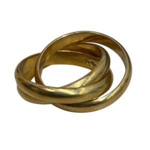 K18 三連リング　18金