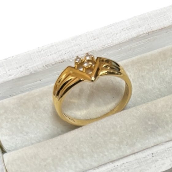 K18 18金 750 金 メレダイヤ リング アクセサリー ジュエリー 貴金属