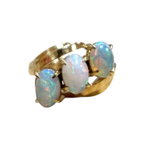 K18 18金 ホワイトオパール リング　山形市