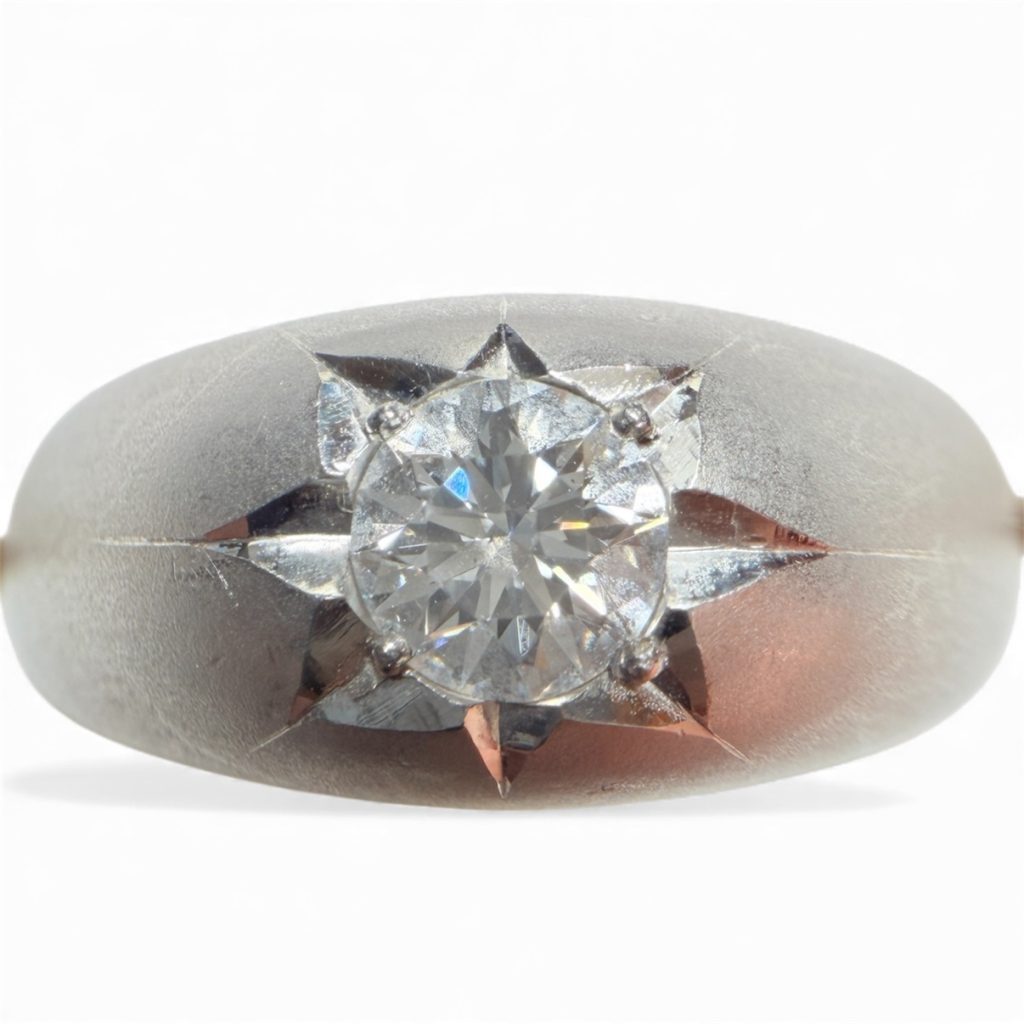 Pt900 ダイヤモンド付 リング