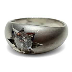 Pt900 ダイヤモンド付 リング