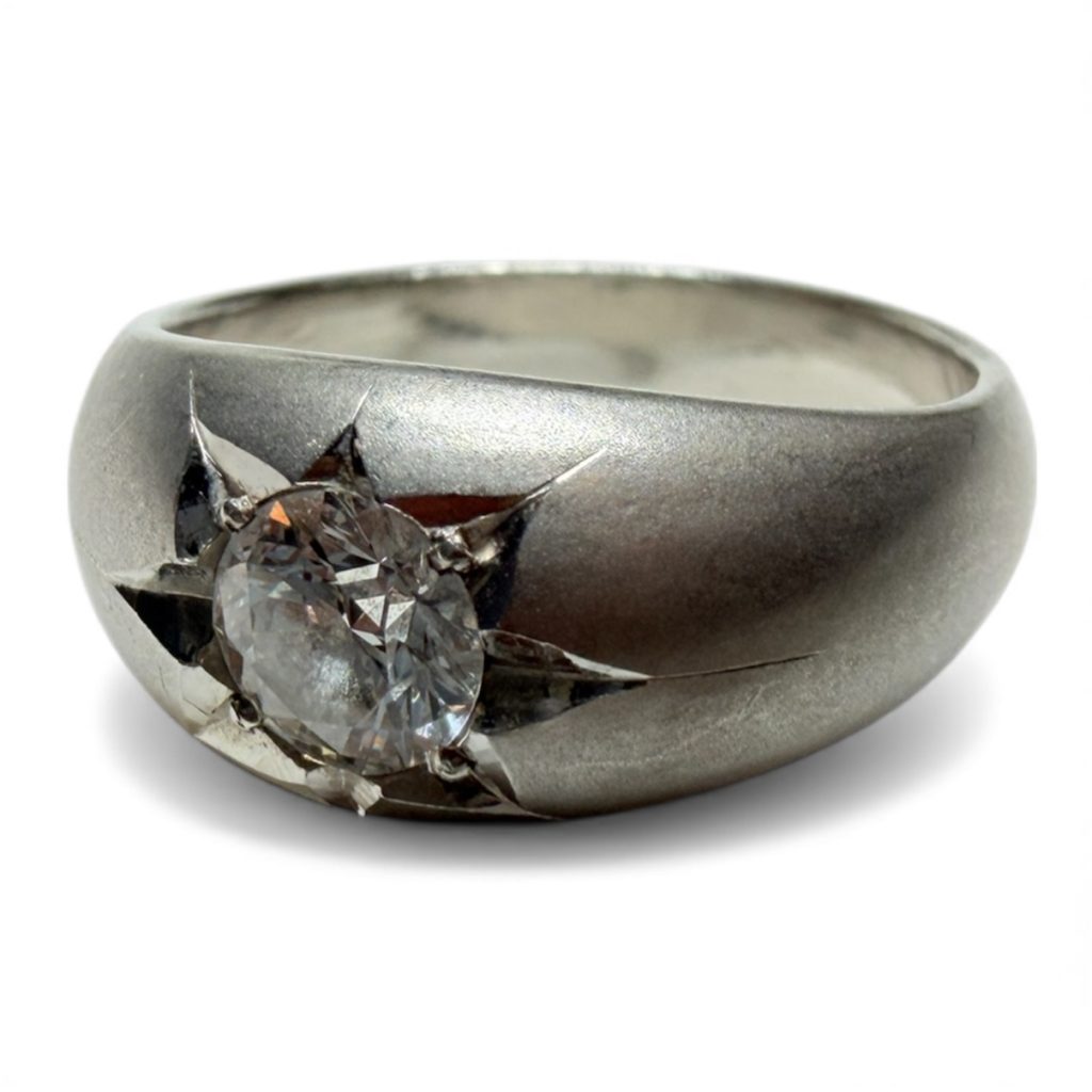 Pt900 ダイヤモンド付 リング