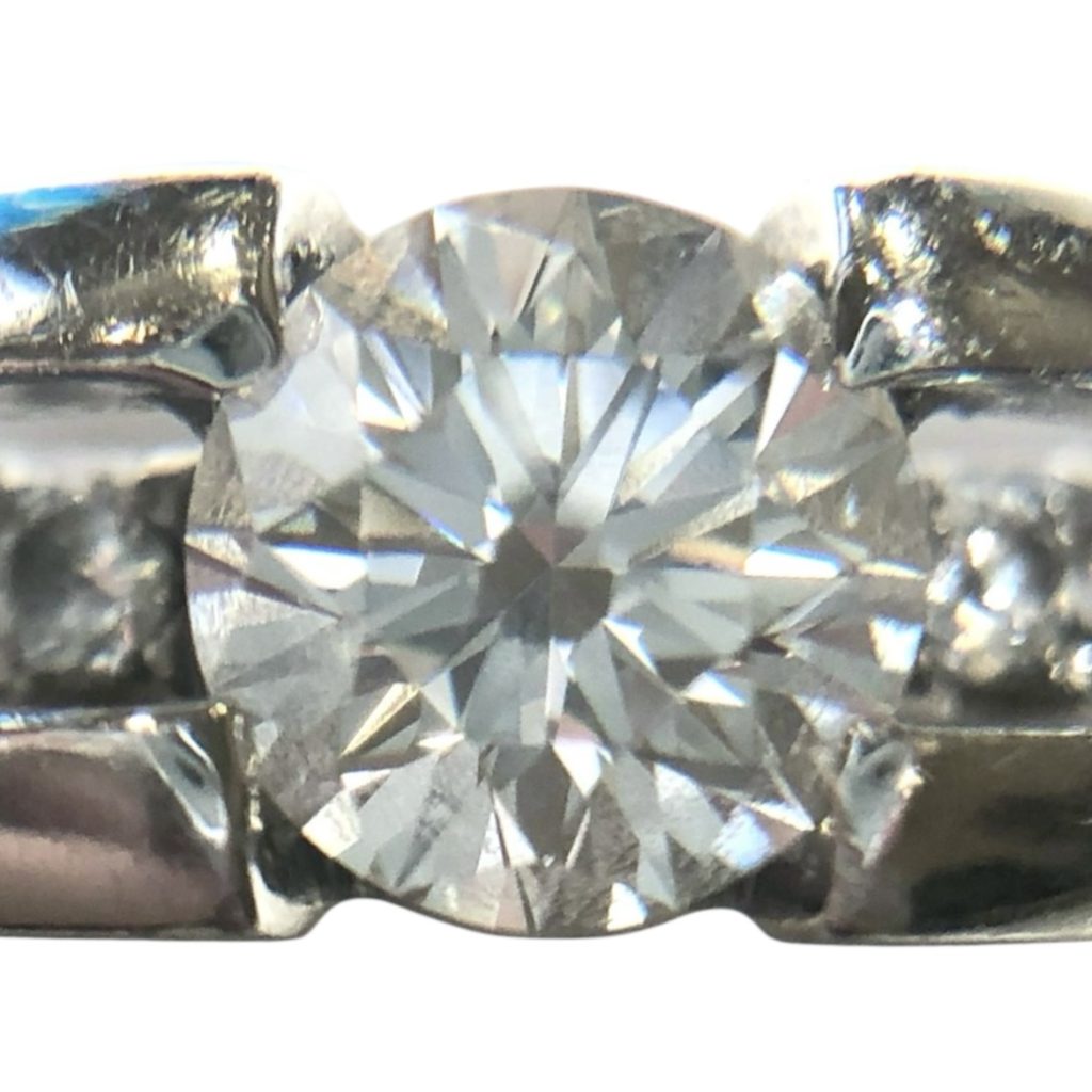 Pt900 プラチナ900 ダイヤモンド 0.65ct メレダイヤモンド 0.32ct リング 札幌市 東区 元町