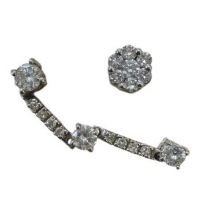 K18WG ( 18金ホワイトゴールド )石あり　トップ