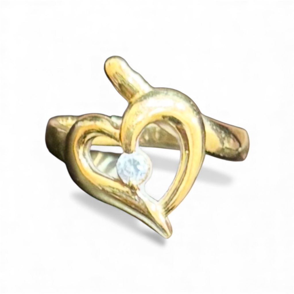 K18 リング 石あり 18金 アクセサリー